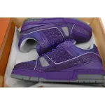 PKGoden LOUIS VUITTON Trainer Purple Diamond