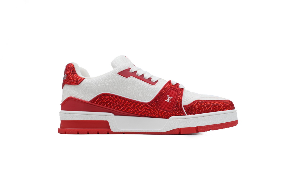 LOUIS VUITTON Trainer Red tailed diamond