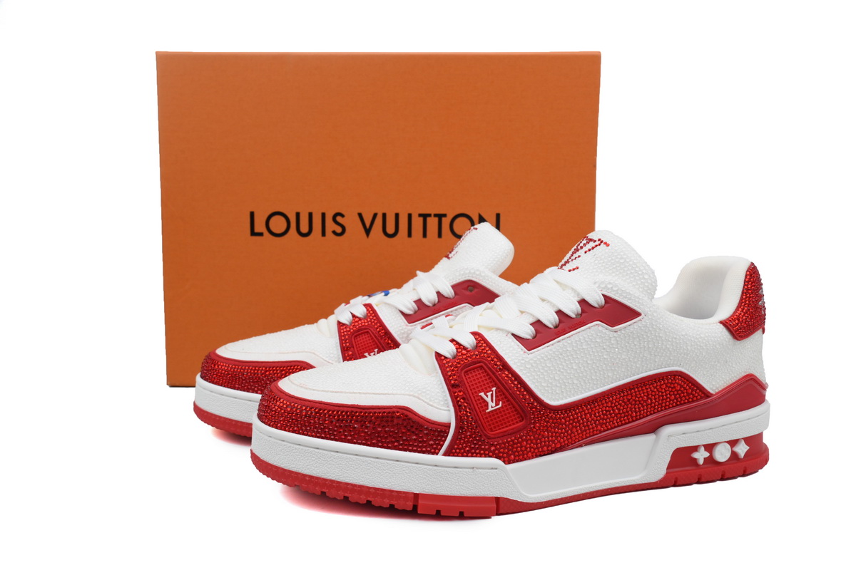 LOUIS VUITTON Trainer Red tailed diamond