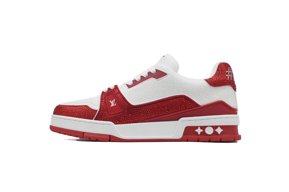 LOUIS VUITTON Trainer Red tailed diamond