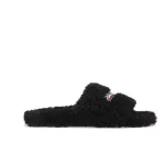 Flash sale| Balenciaga Furry Slide Black/White/Pink