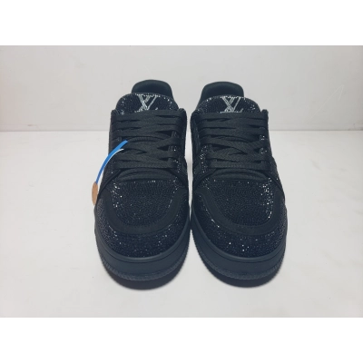 LOUIS VUITTON Trainer All black Diamond 02