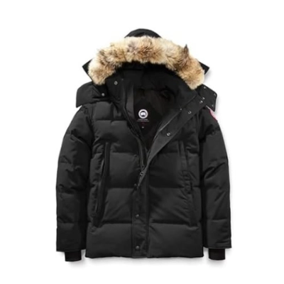 Replica Canada Goose Wyndham Parka Black Down Jacket 01