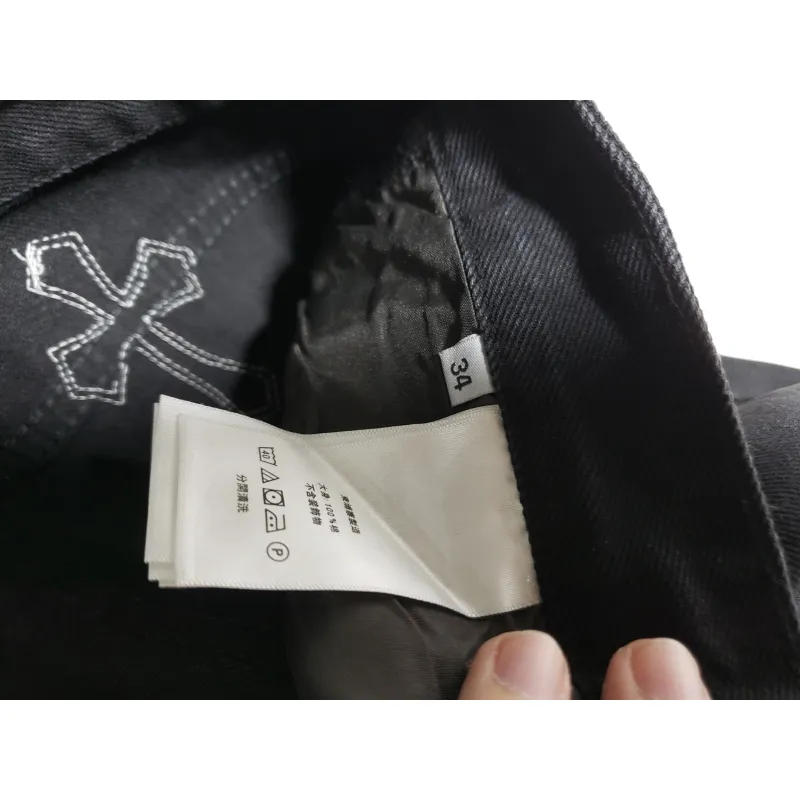 Chrome Hearts CH city limited series Sanskrit cross patch leather Jeans 1