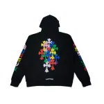 BLACK & MULTICOLOR ‘CROSS CEMETERY’ CHROME HEARTS HOODIE