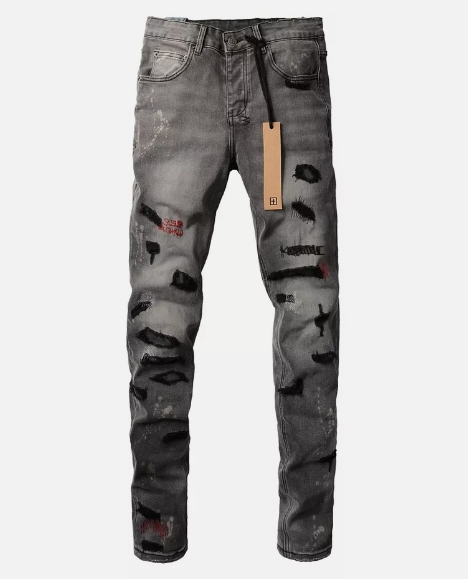 Purple and kusbi jeans 