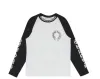 Chrome Hearts Horseshoe Neck Logo 3/4 Shirt Black/White