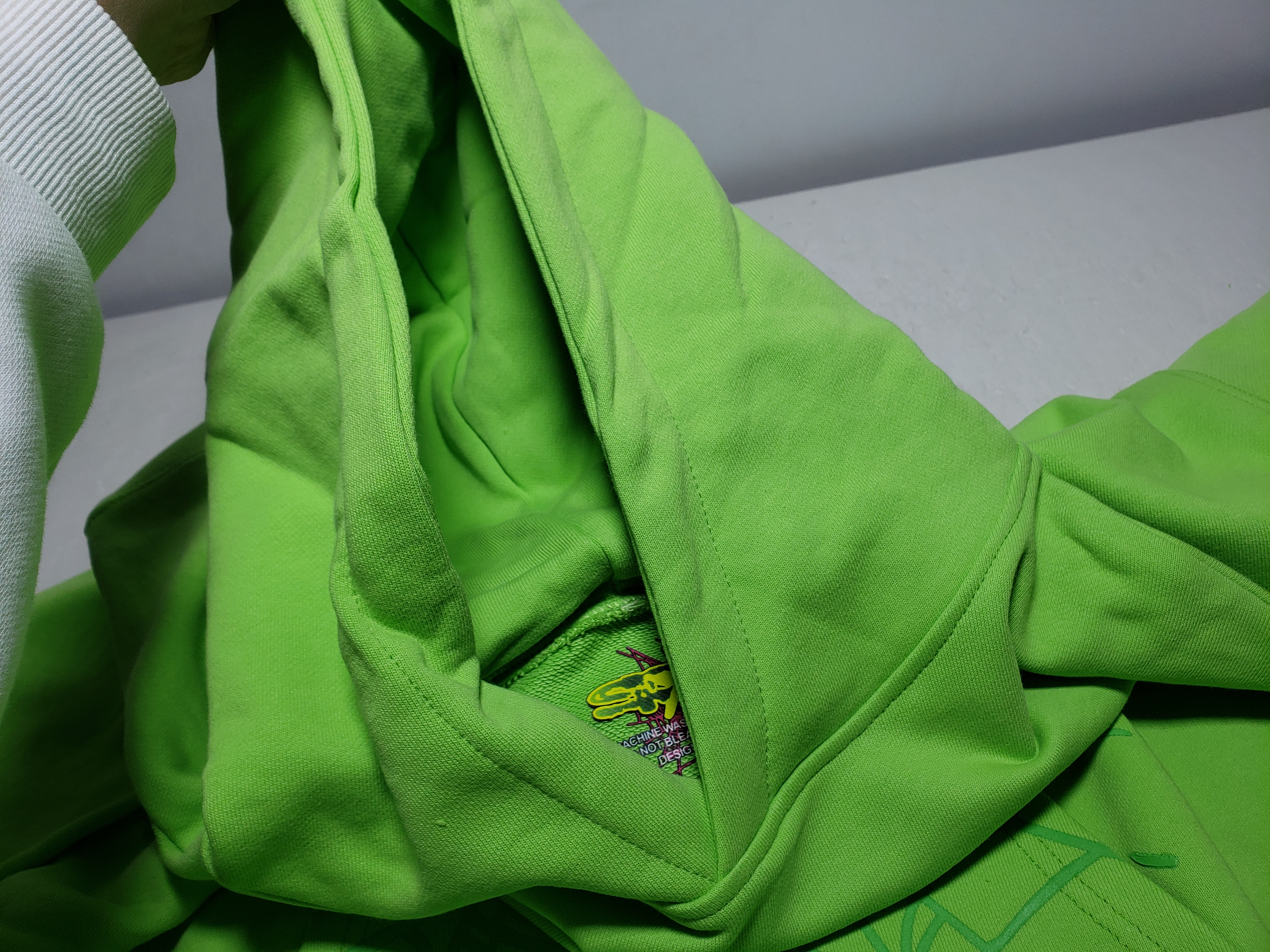 SP5DER Web Hoodie Slime Green