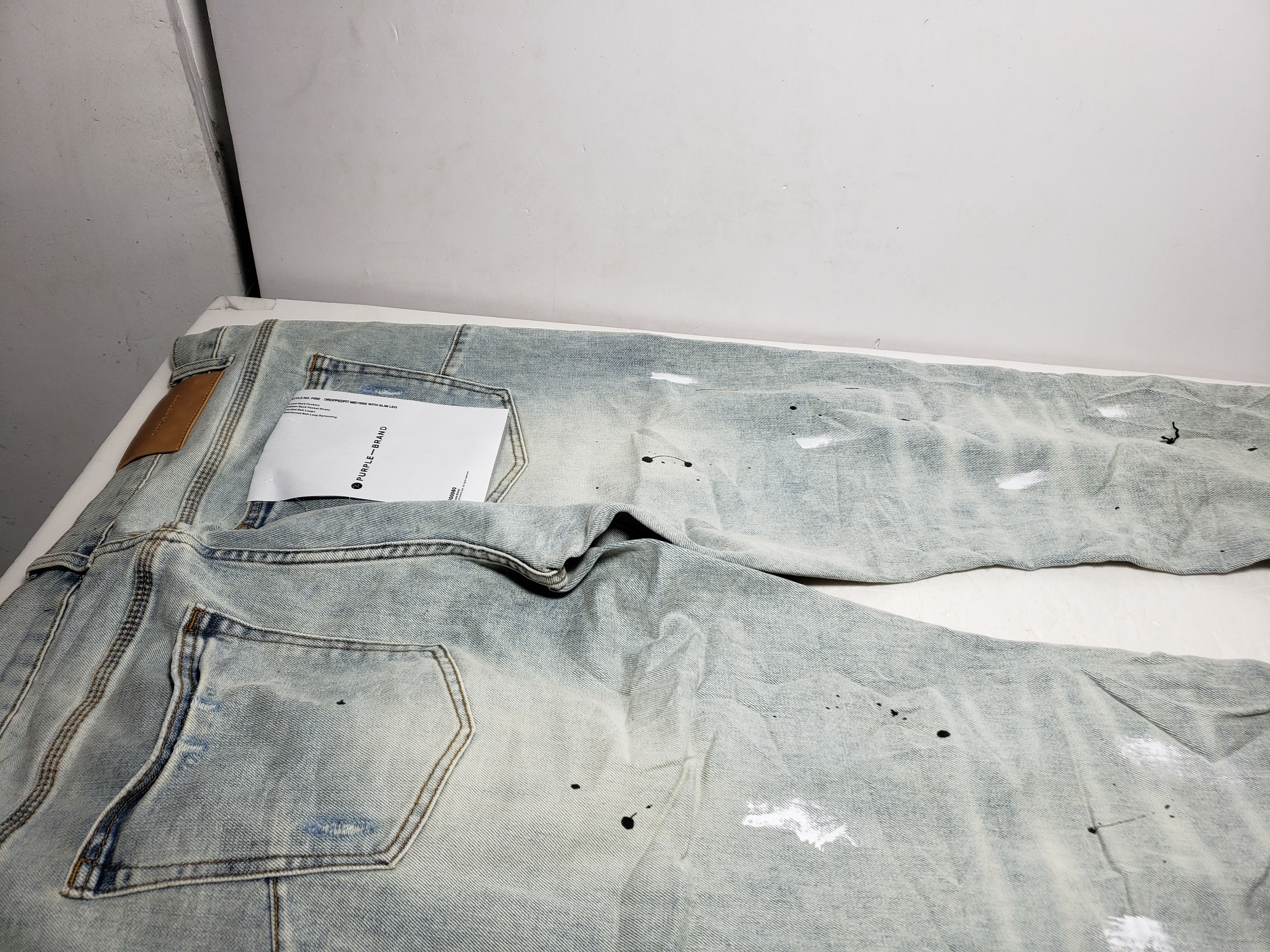 Purple Jeans American High Street Blue Distressed Distressed 2024 New Fashion Trend High Quality Jeans