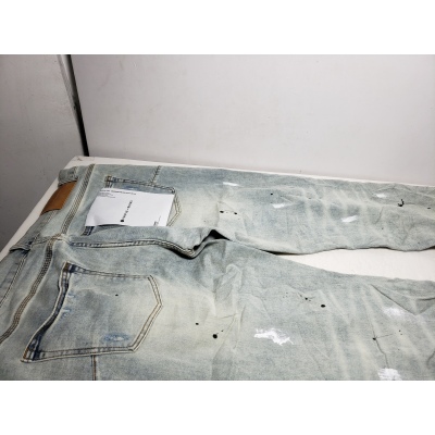 Purple Jeans American High Street Blue Distressed Distressed 2024 New Fashion Trend High Quality Jeans 02