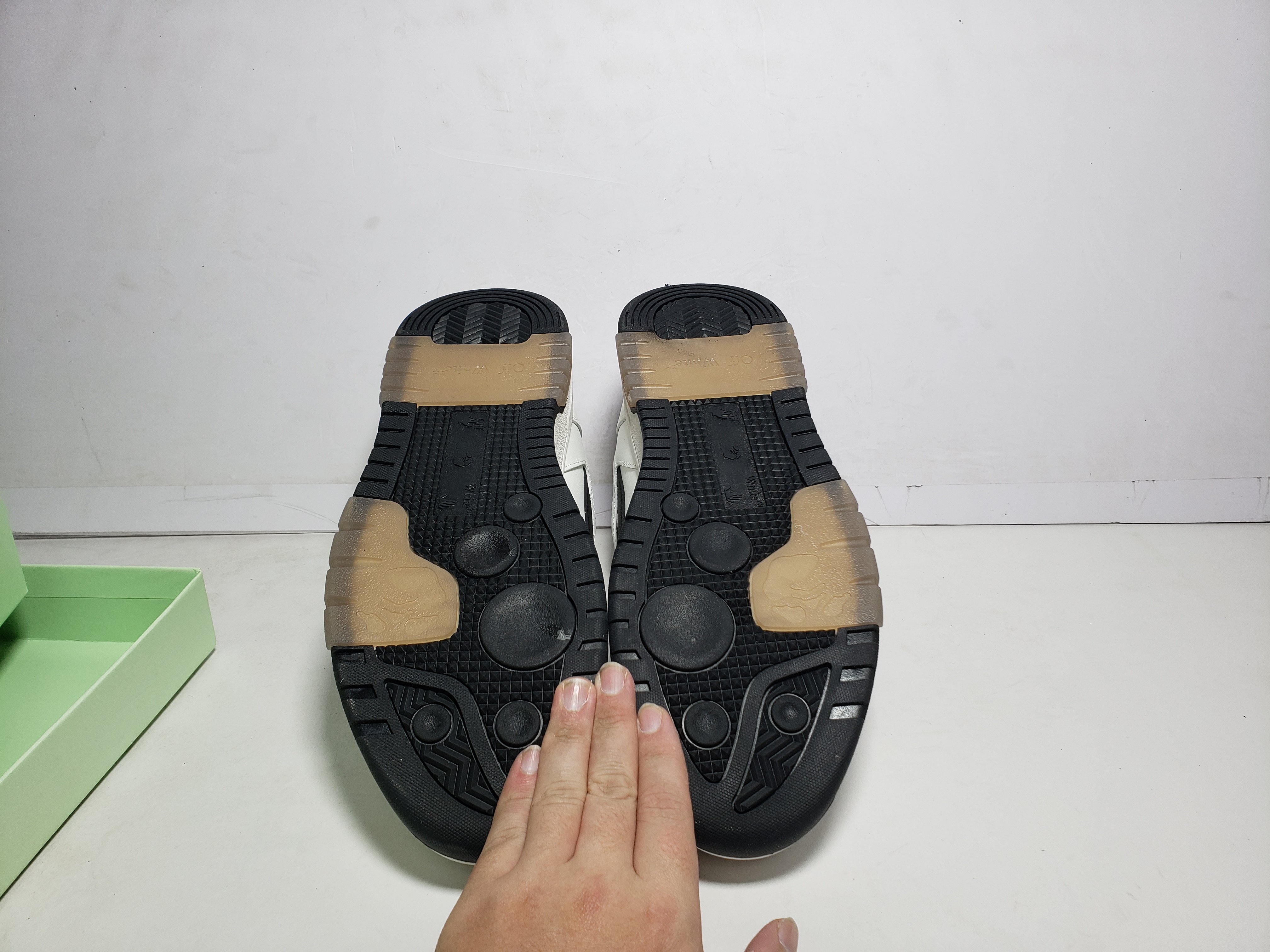 Replica OFF-WHITE Out Of Office OOO 30 MM Low Tops Black White Blue 