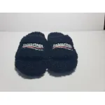 Flash sale| Balenciaga Furry Slide Black/White/Pink