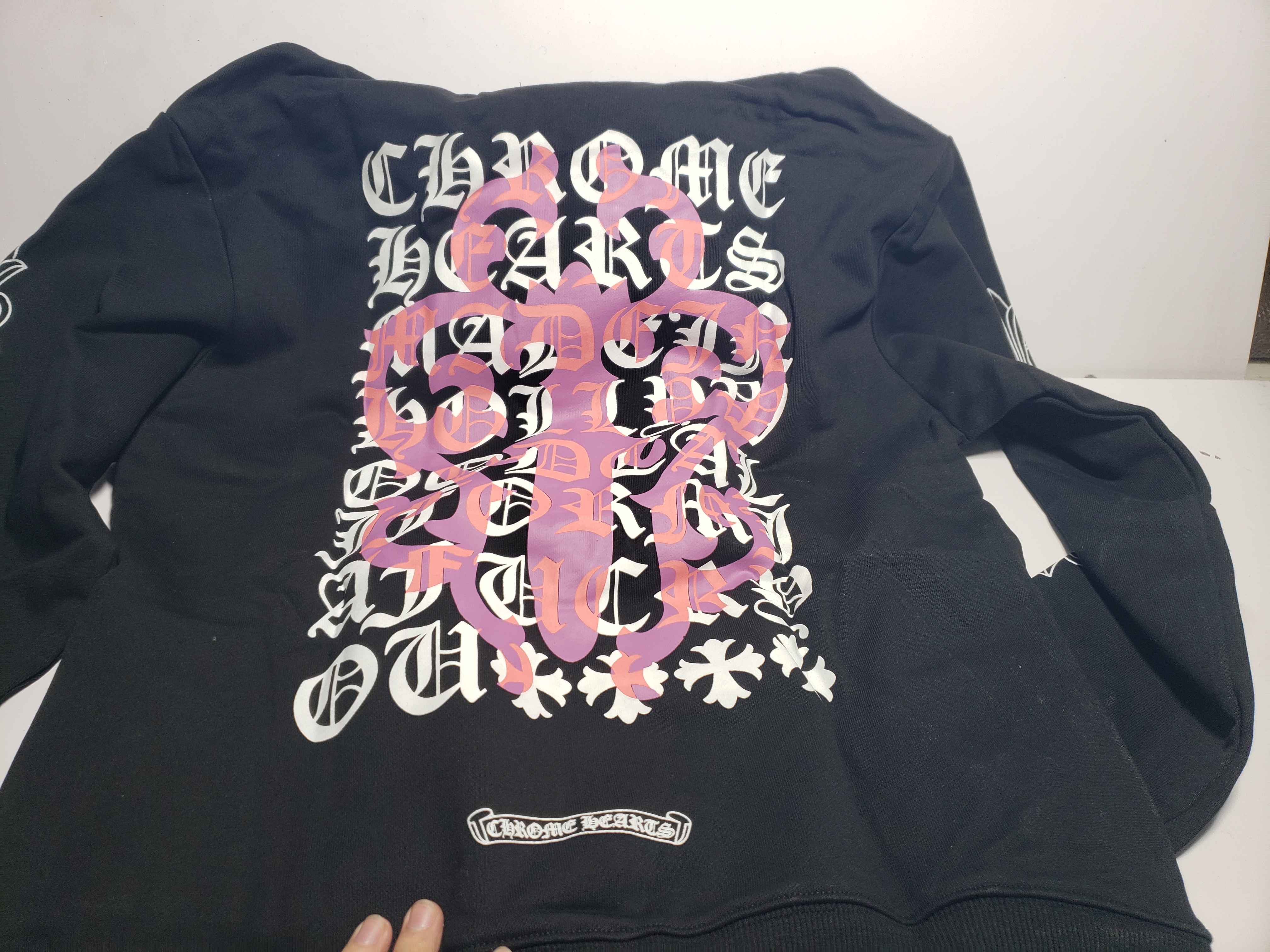 CHROME HEART Hoodies Black,8982