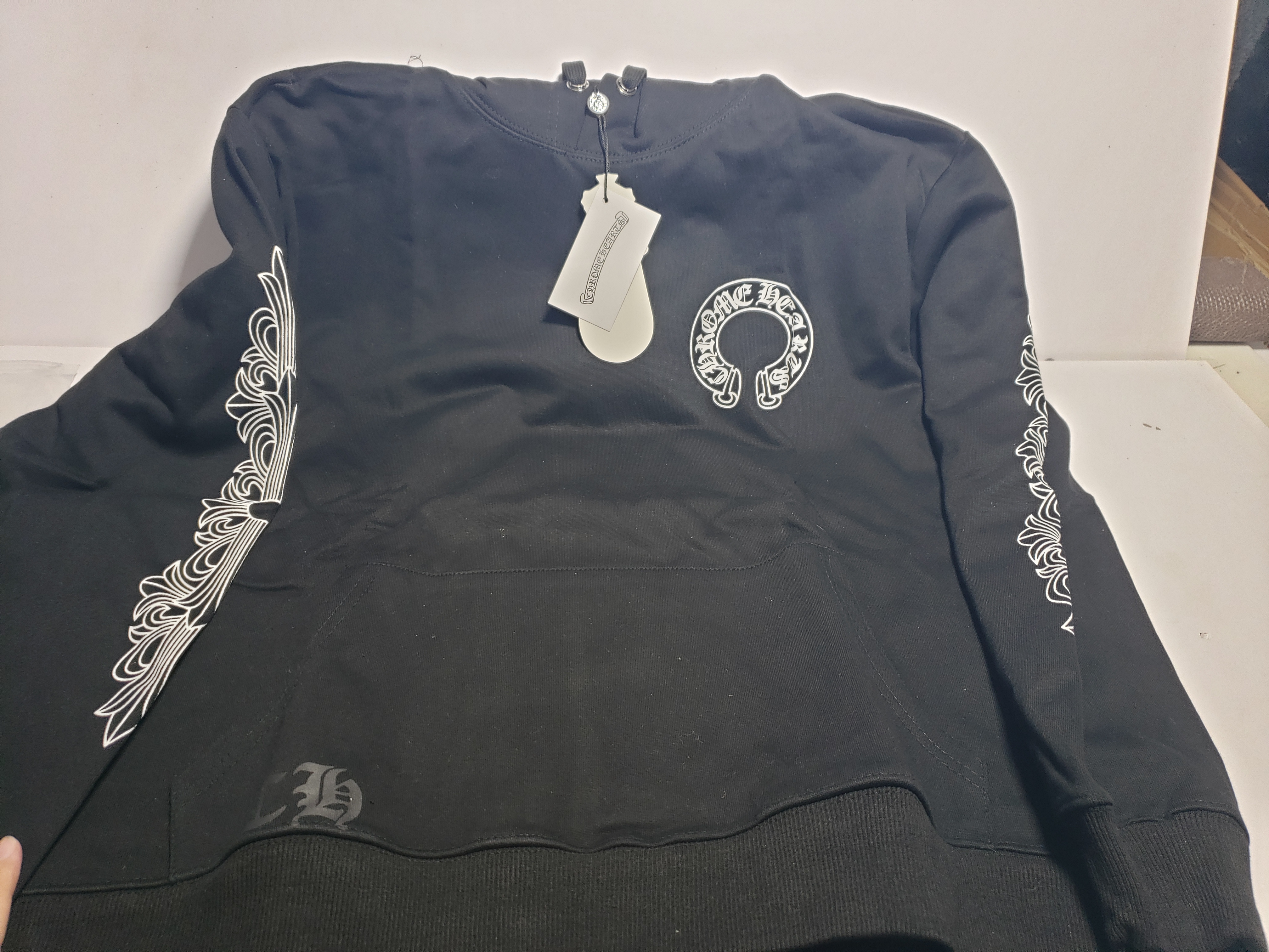 CHROME HEART Hoodies Black and White,8301