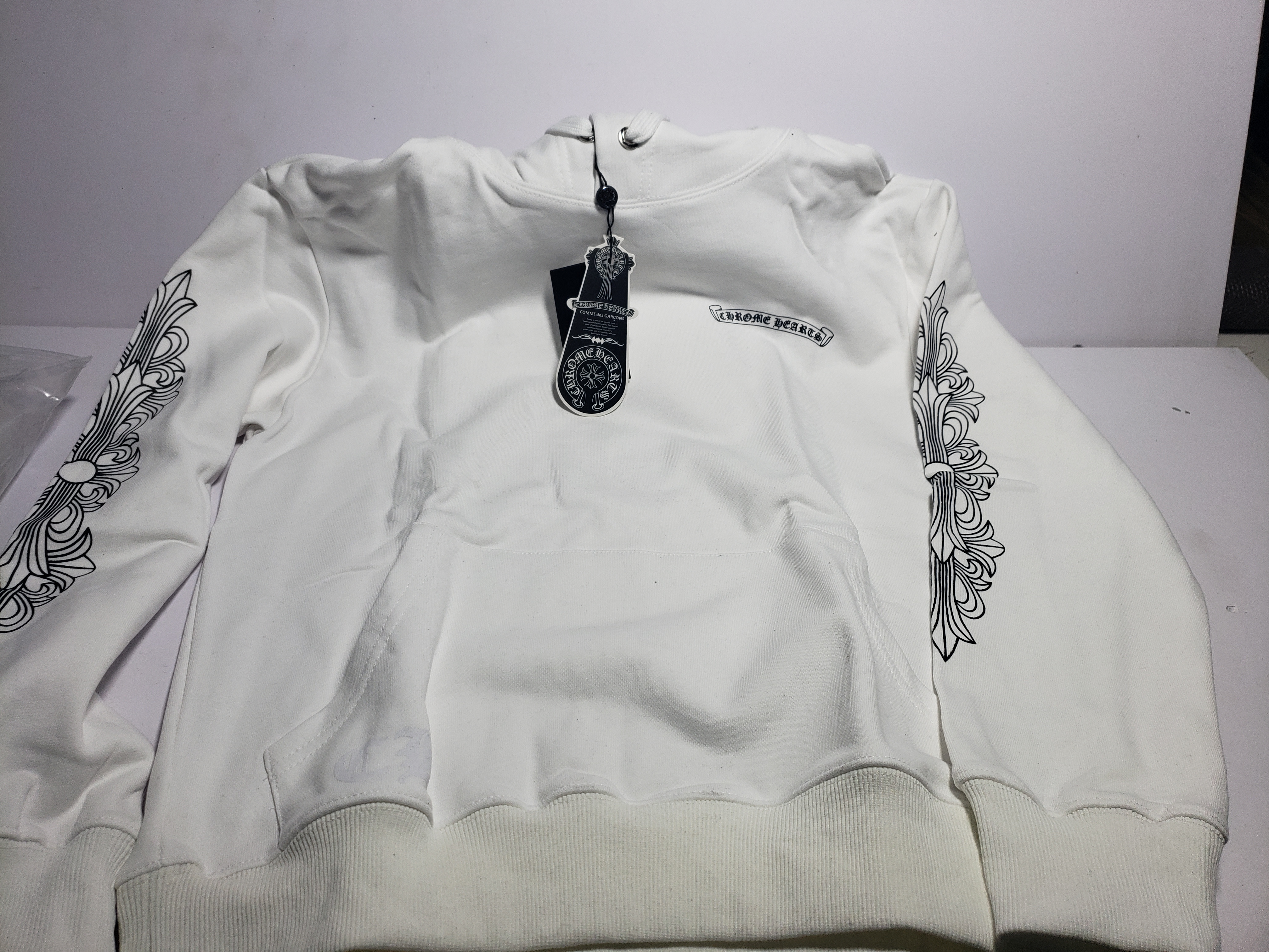 CHROME HEART Hoodies Black and White,8992