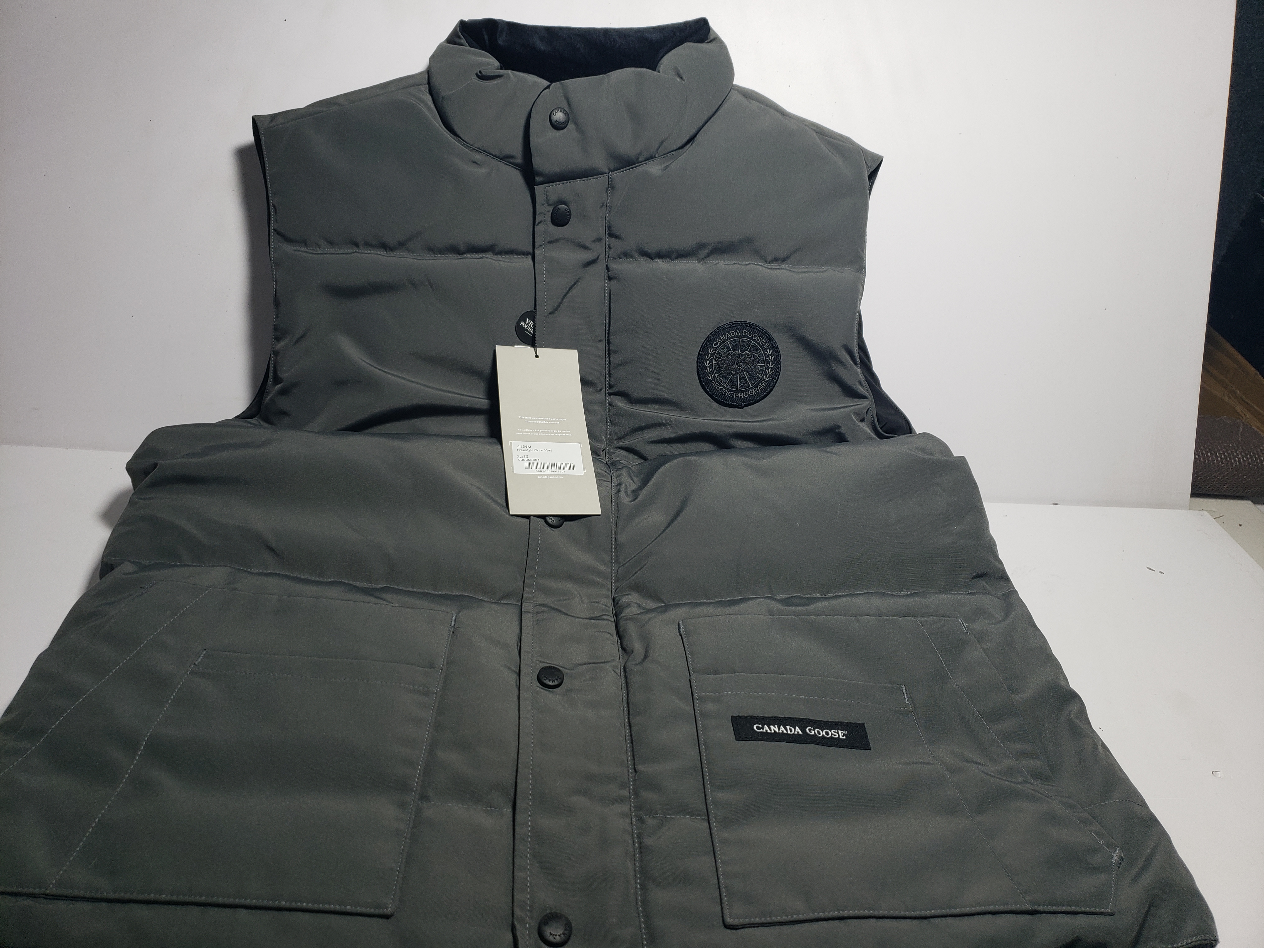 Puffer CANADA GOOSE grey vest down jacket