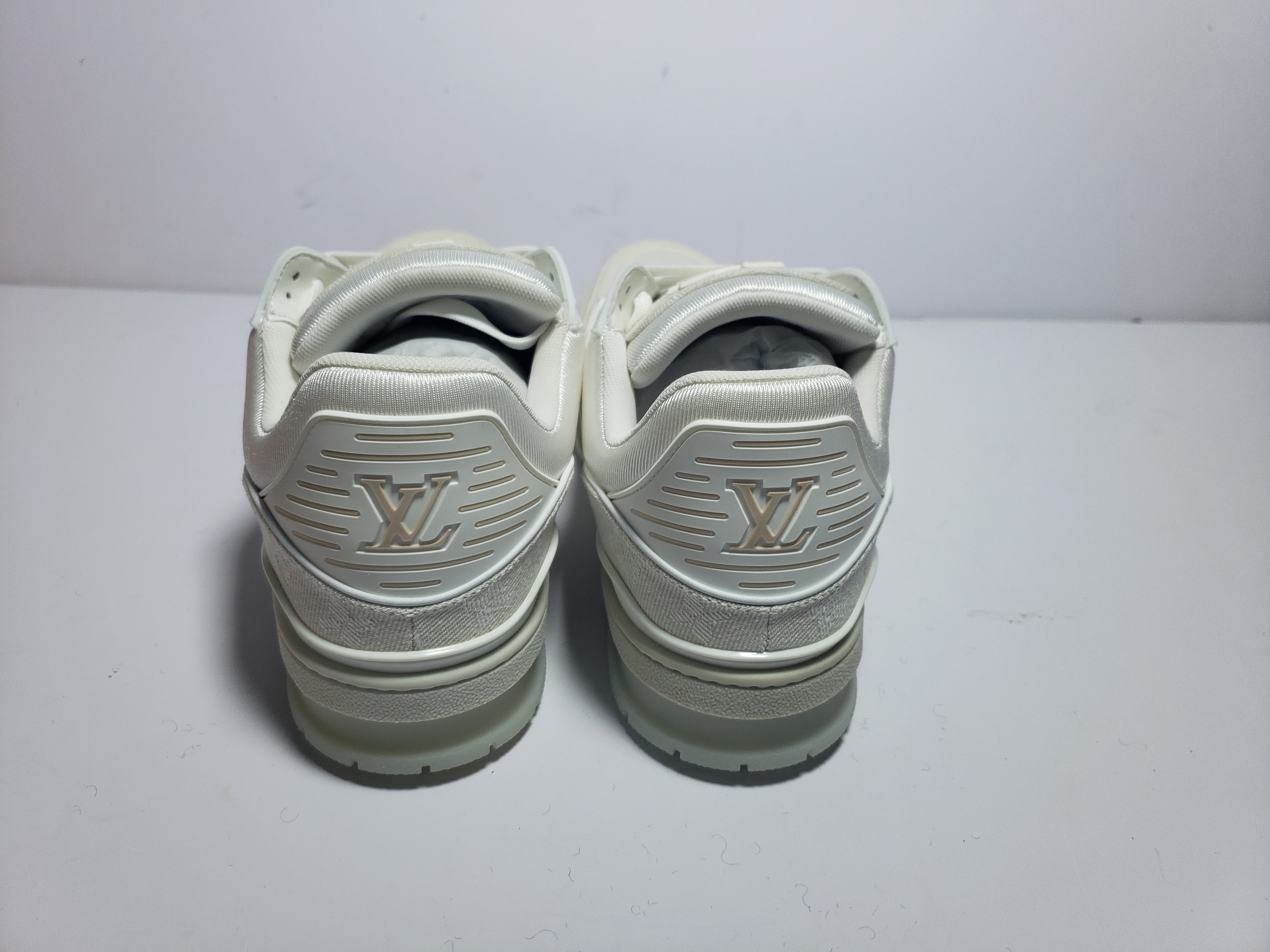 PKGoden Louis Vuitton Trainer White Denim,MS0241