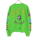 Chrome Hearts Matty Boy Sex Records Crewneck Sweatshirt Citrus