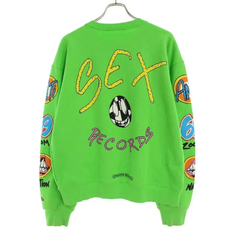 Chrome Hearts Matty Boy Sex Records Crewneck Sweatshirt Citrus