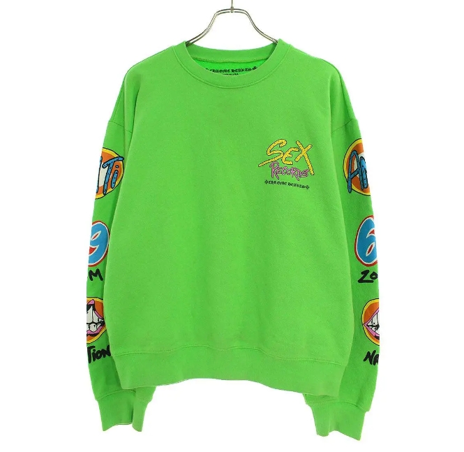 Chrome Hearts Matty Boy Sex Records Crewneck Sweatshirt Citrus