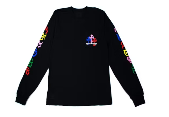 Chrome Hearts Multi Color Cross Cemetery L/S T-shirt