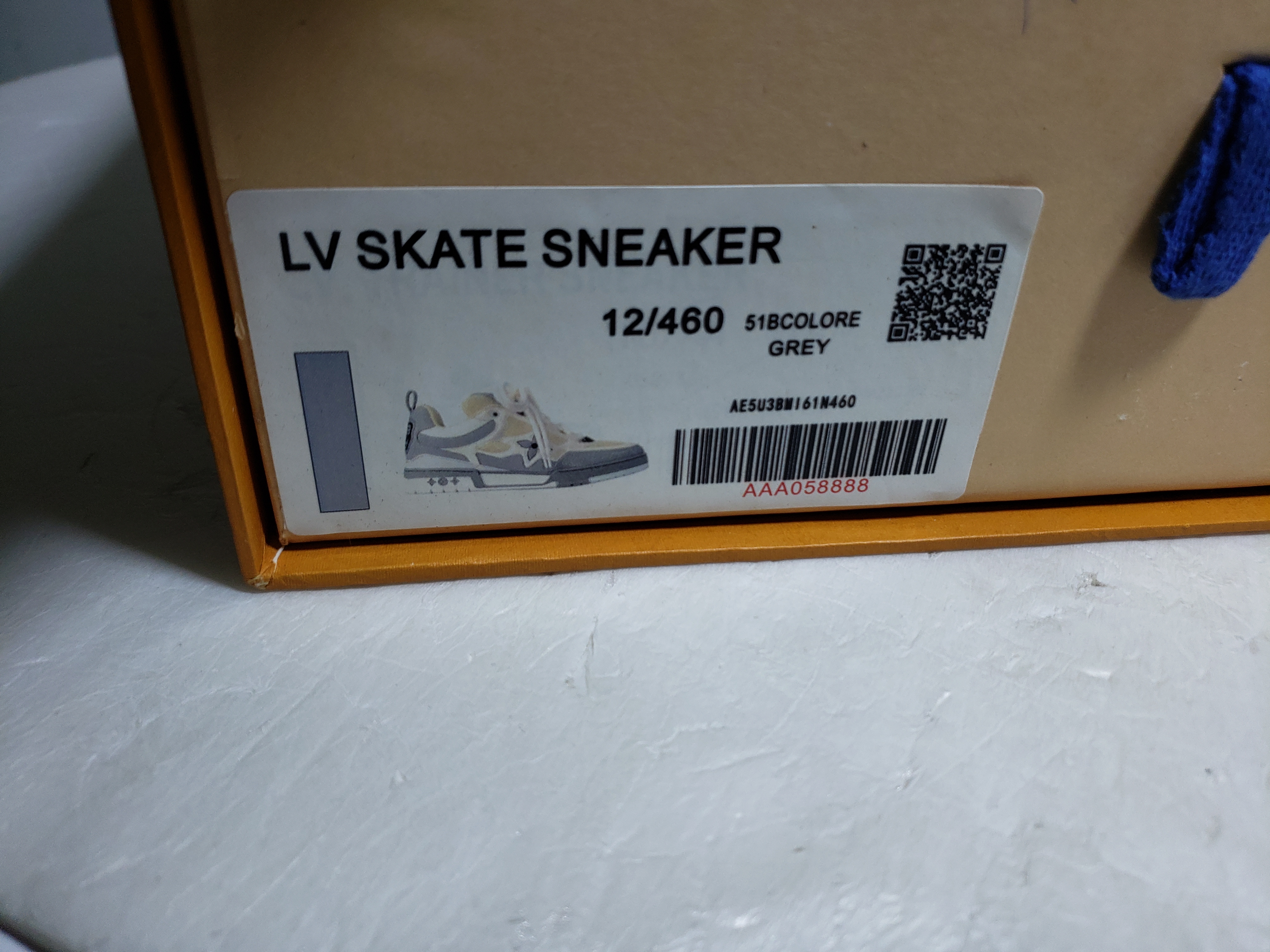 Replica Louis Vuitton Skate Monogram Light Grey