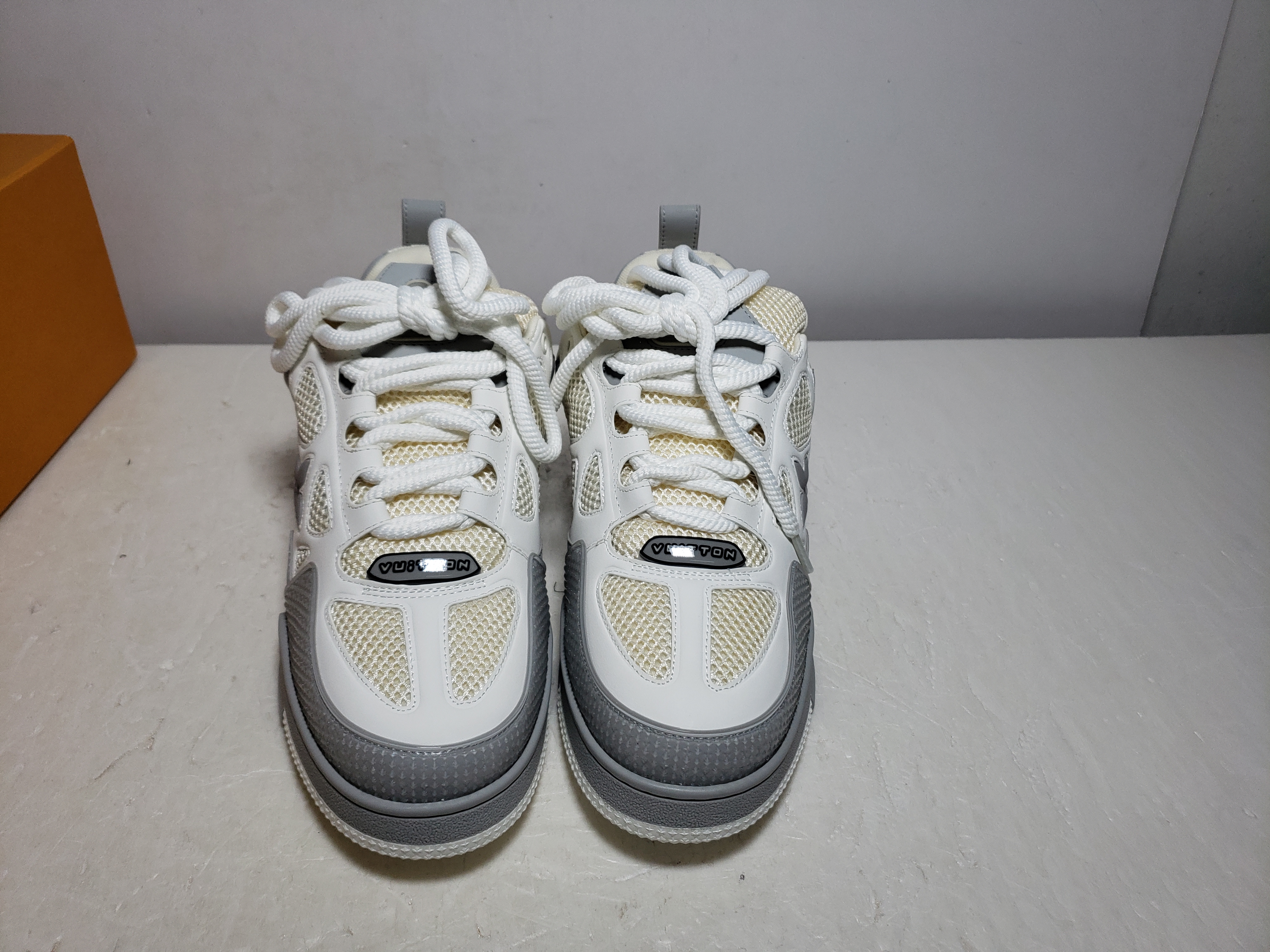 Replica Louis Vuitton Skate Monogram Light Grey