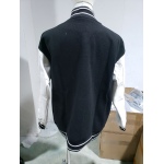 Givenchy 3D embroidered leather sleeve woolen jacket