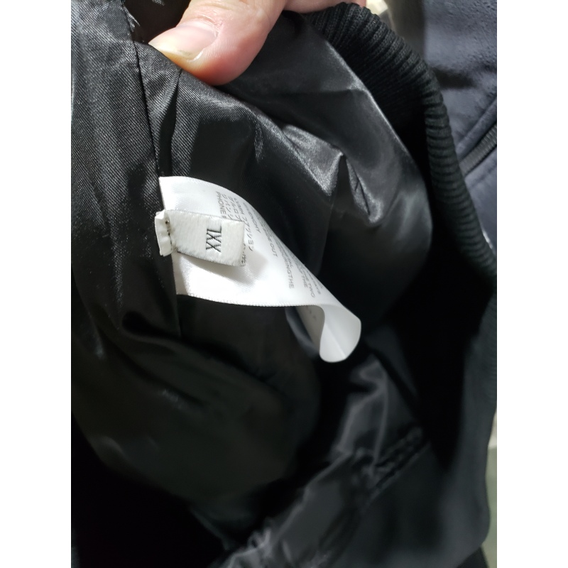 Givenchy 3D embroidered leather sleeve woolen jacket