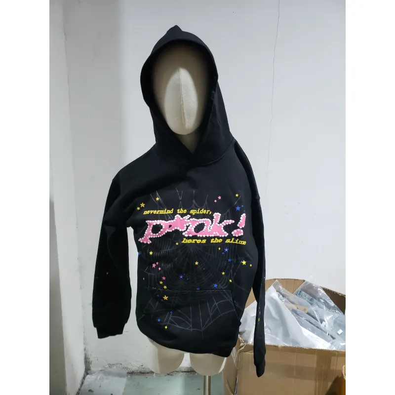 Sp5der Young Thug Black Punk Hoodie