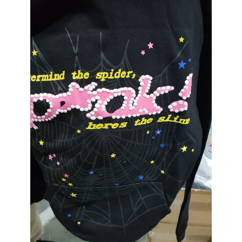 Sp5der Young Thug Black Punk Hoodie