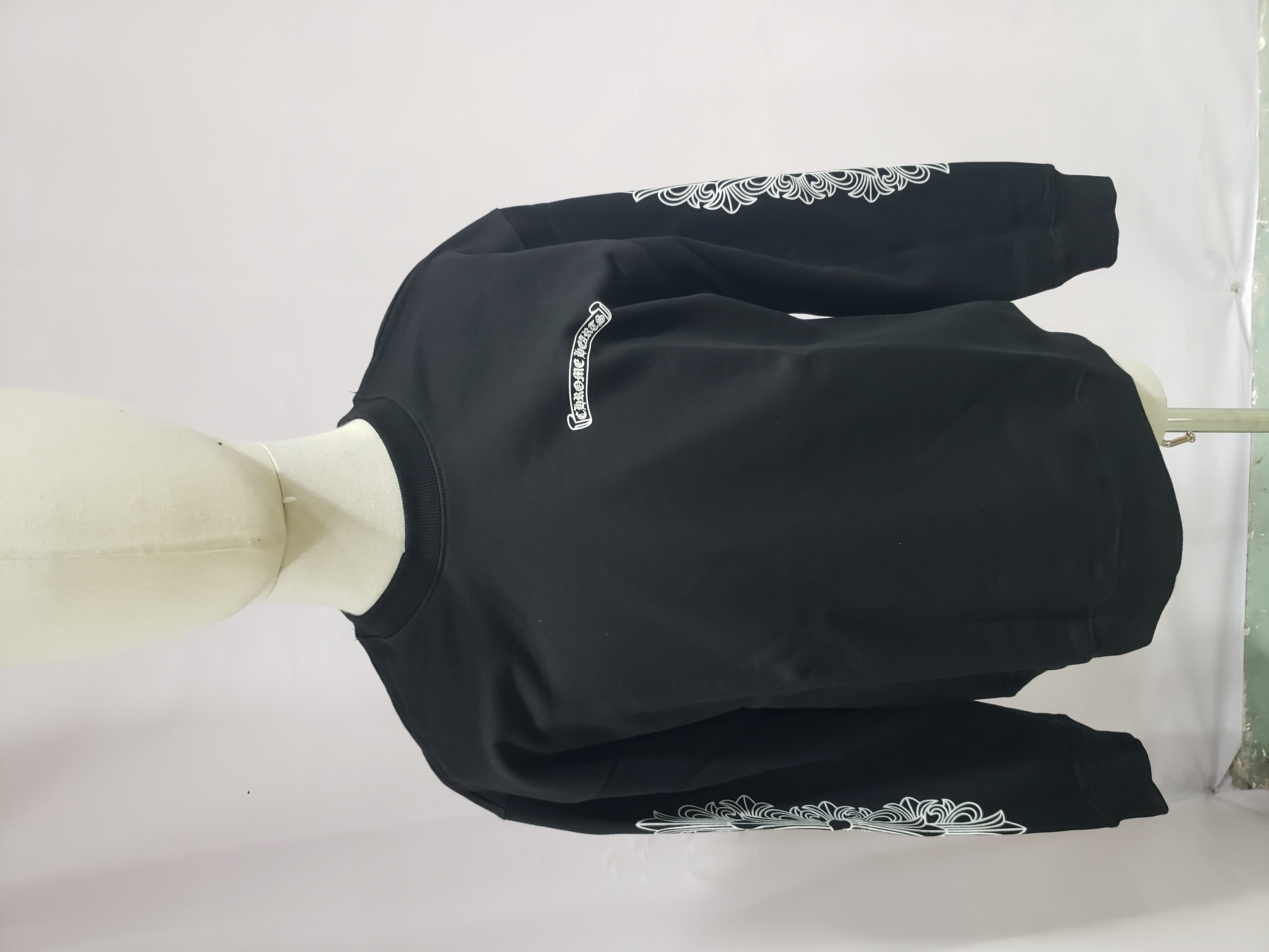 CHROME HEART Hoodies Black and White,8211