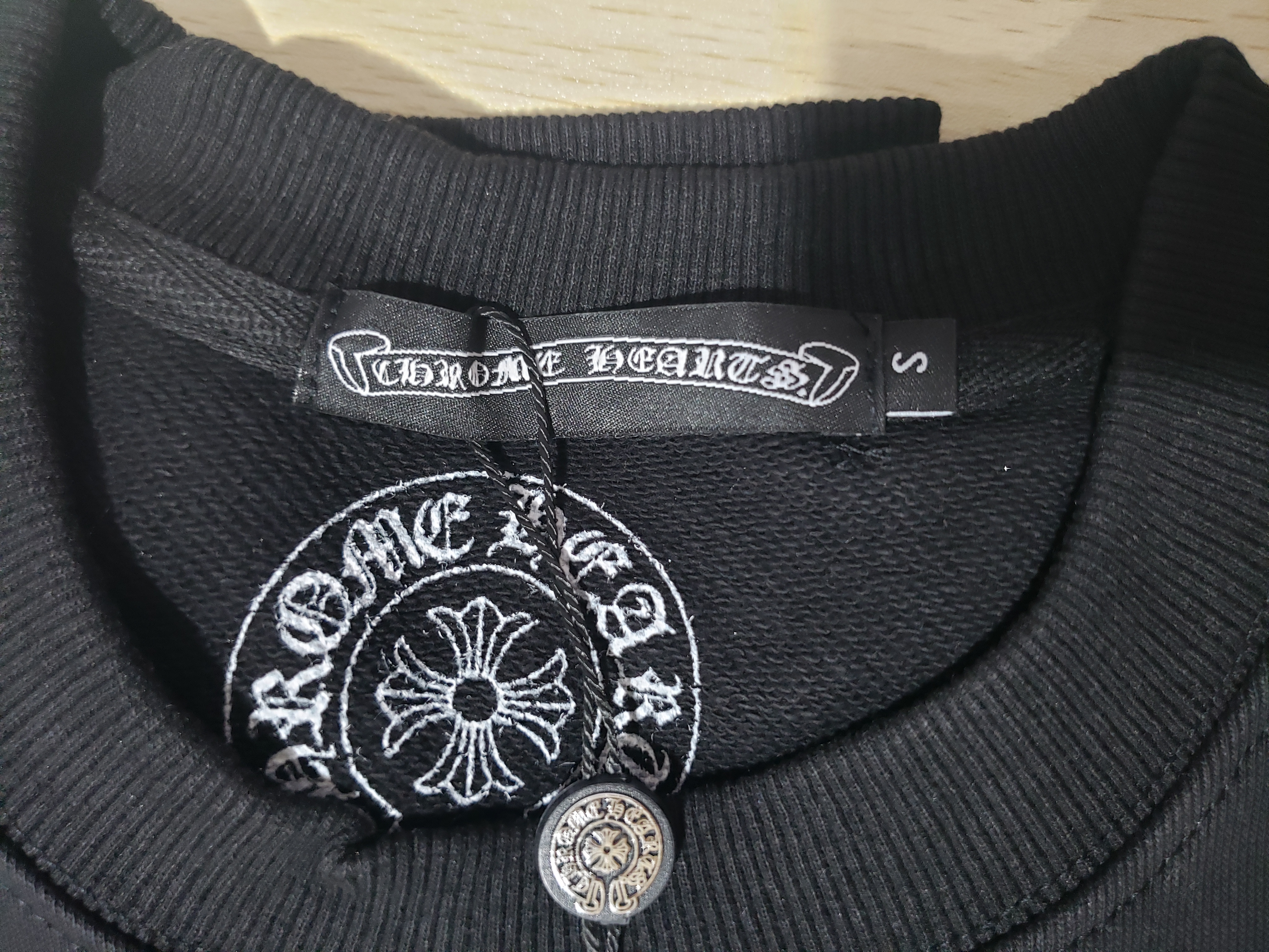 CHROME HEART Hoodies Black and White,8211