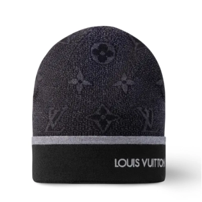 Louis Vuitton Hat Beanie Black 01