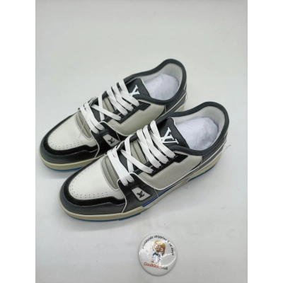Replica Louis Vuitton Trainer Black Blue,GO1220  02