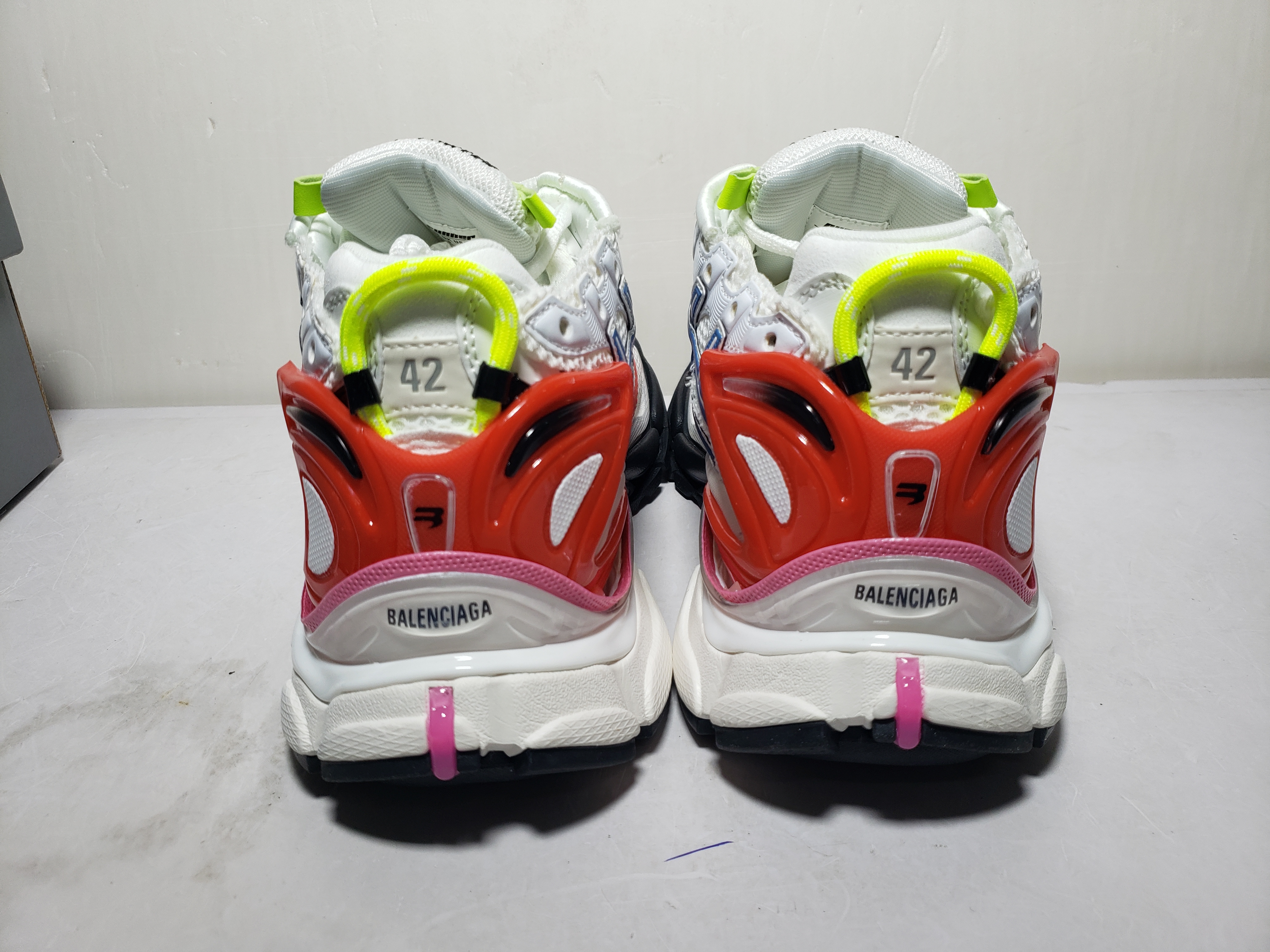 Balenciaga Runner White Blue Red 677402 W3RB6 9645 