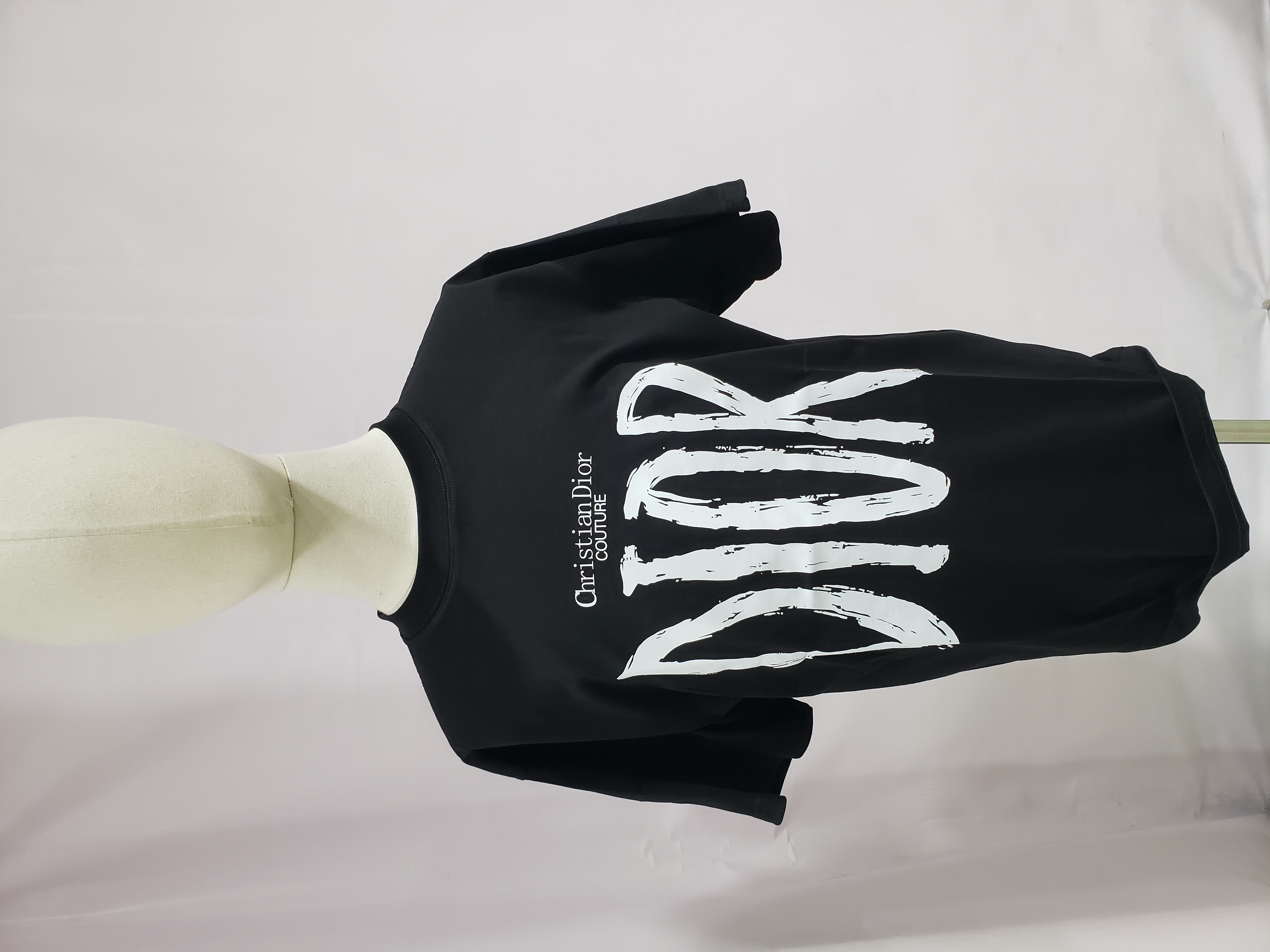 Dior large letter printed logo hand-painted T-Shirts 2