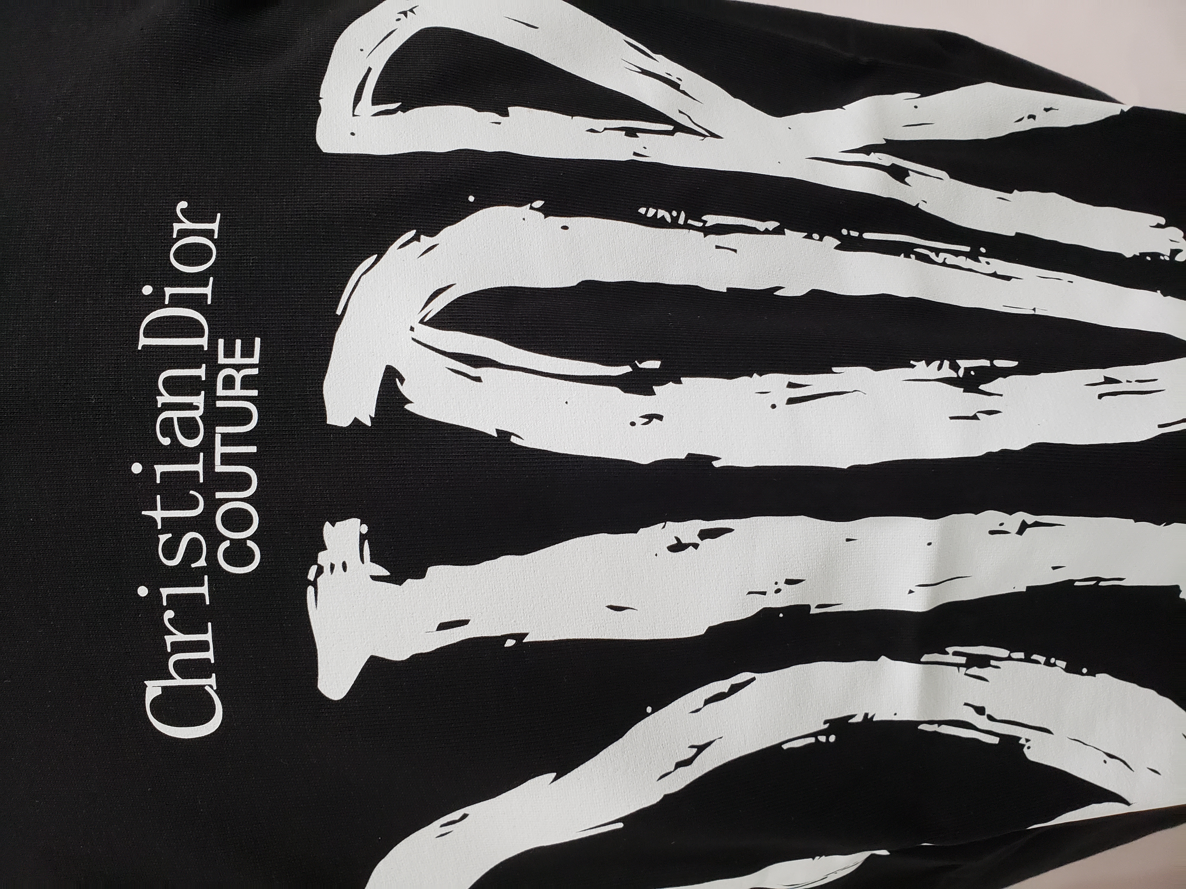 Dior large letter printed logo hand-painted T-Shirts 2