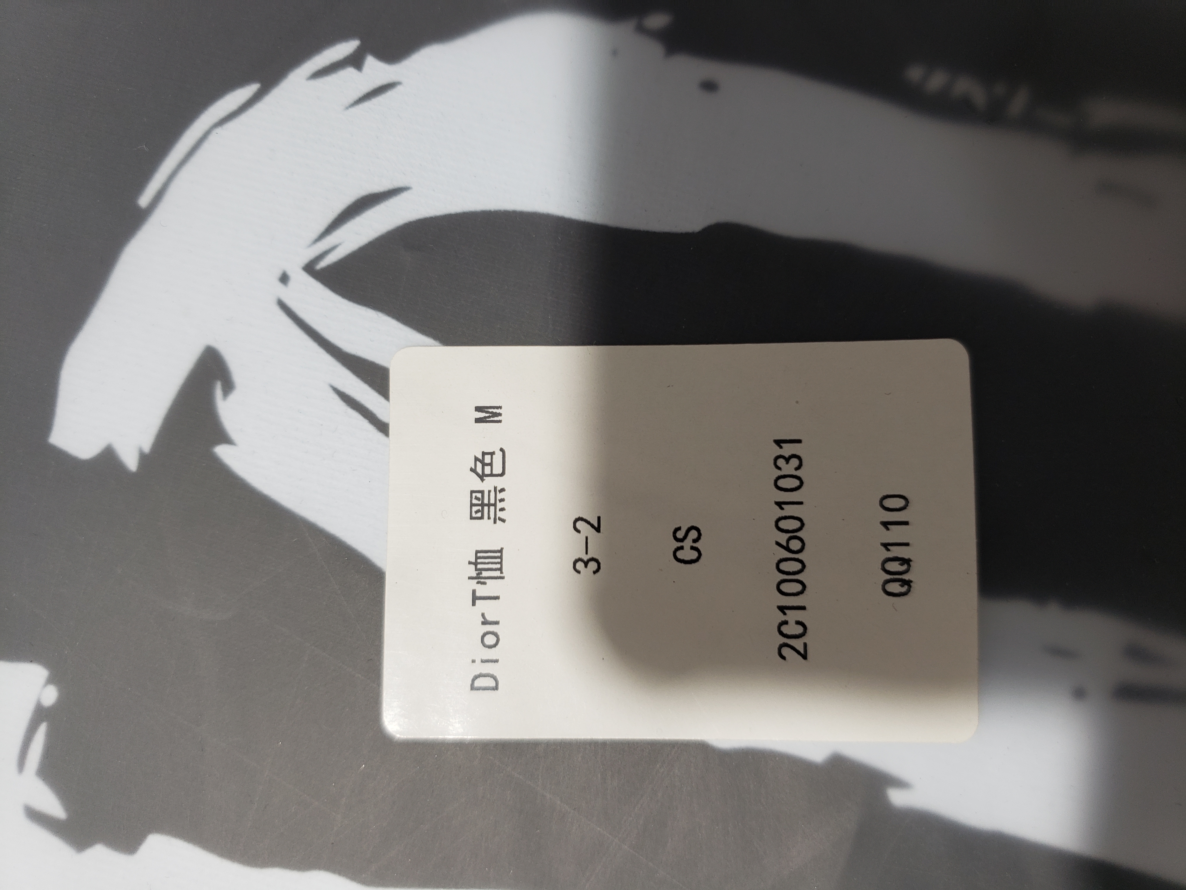 Dior large letter printed logo hand-painted T-Shirts 2