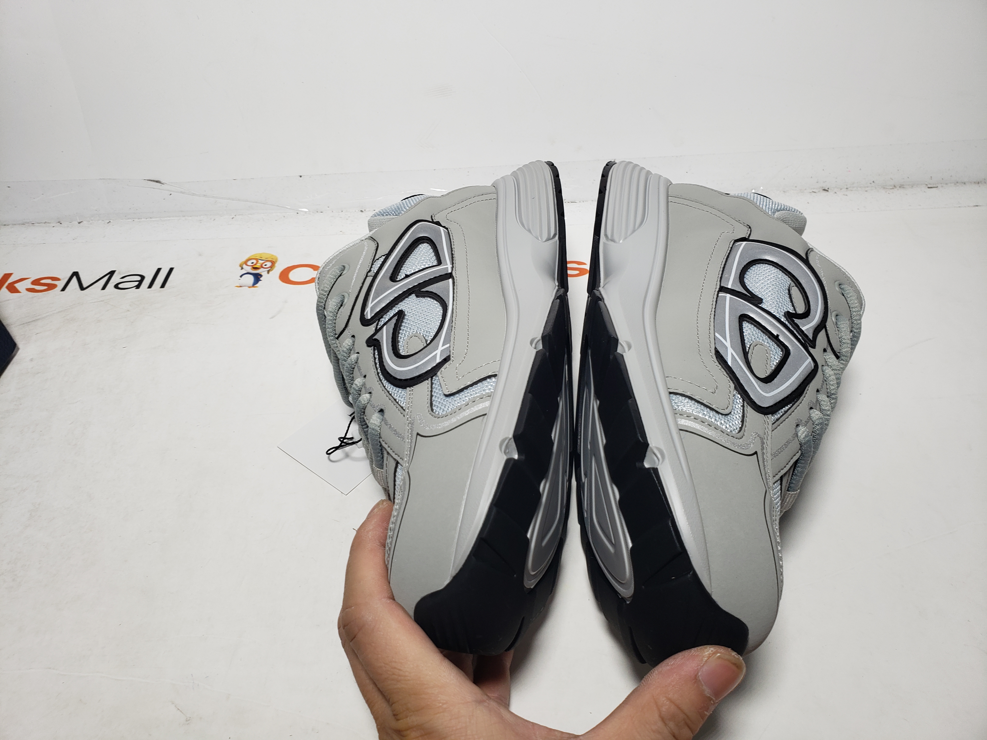 Replica Dior Light Grey B30 Sneakers Grey ,3SN279ZND-H860