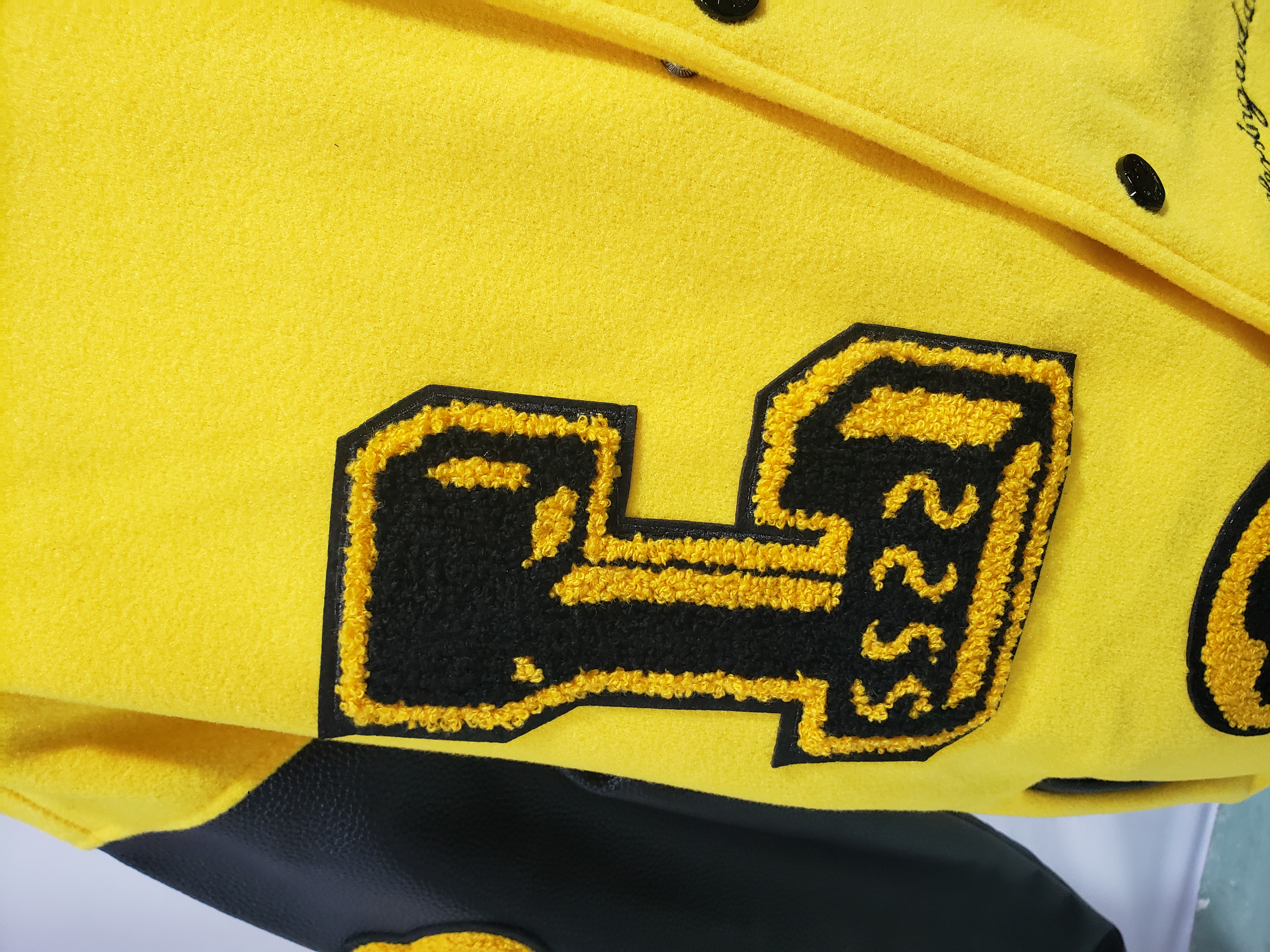 Louis Vuitton yellow and black panther tweed jacket