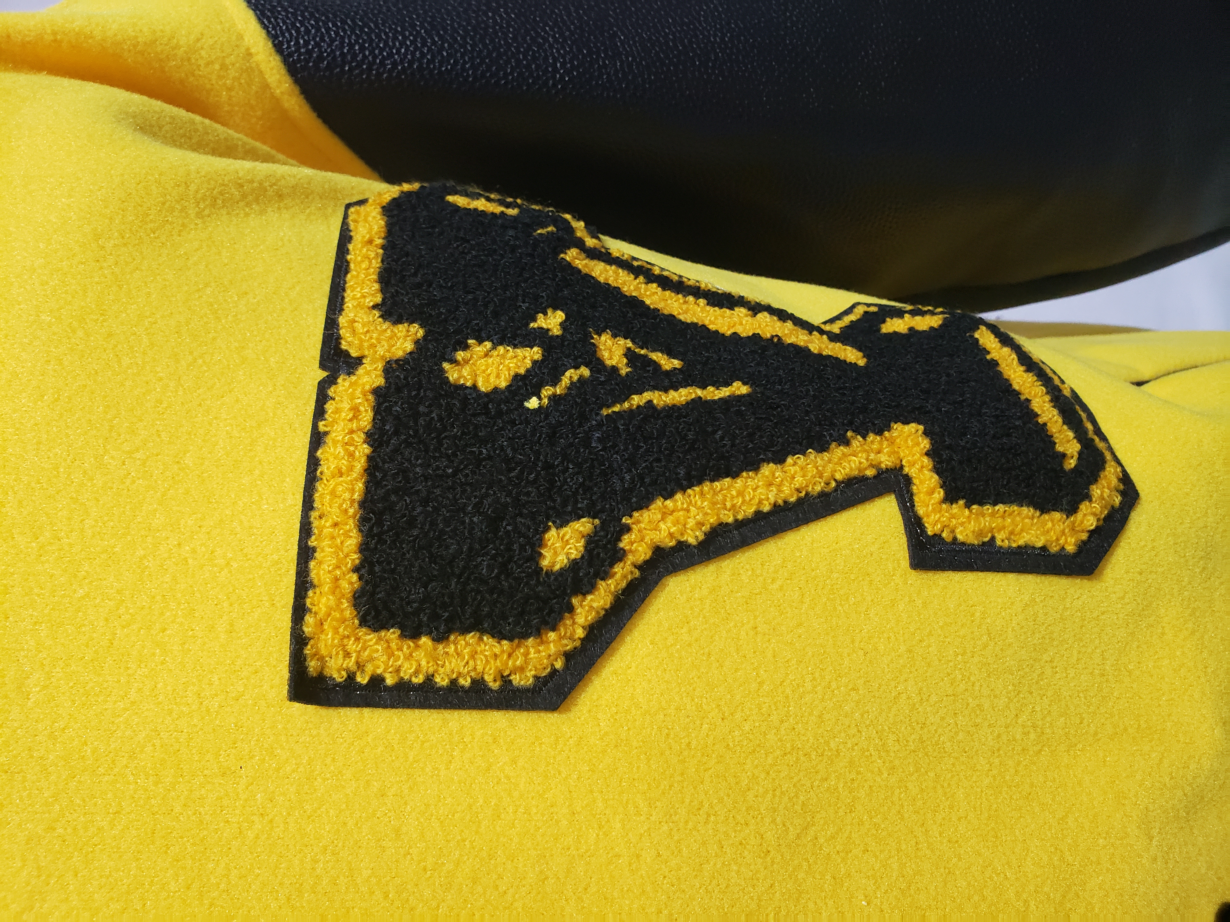 Louis Vuitton yellow and black panther tweed jacket