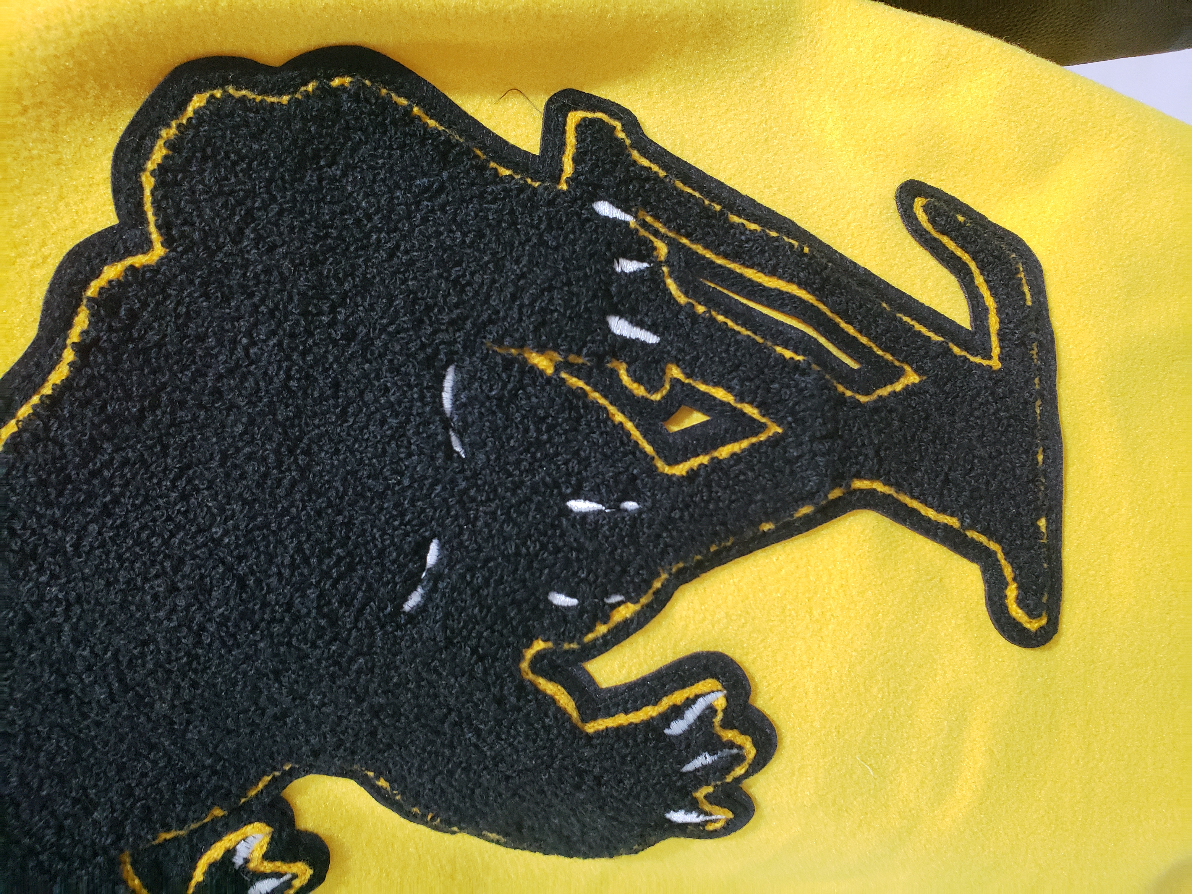 Louis Vuitton yellow and black panther tweed jacket