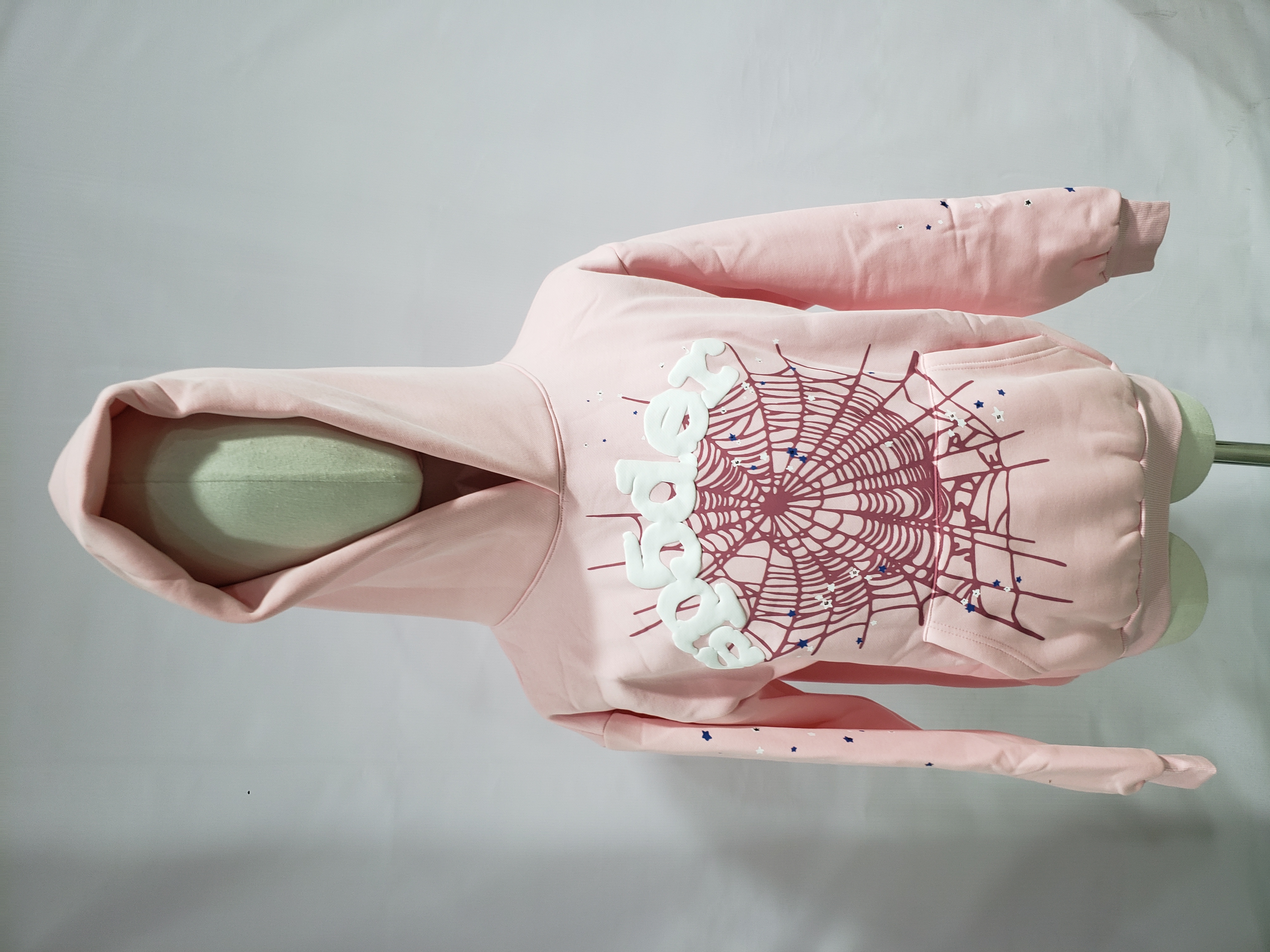 Sp5der OG Web Hoodie Pink