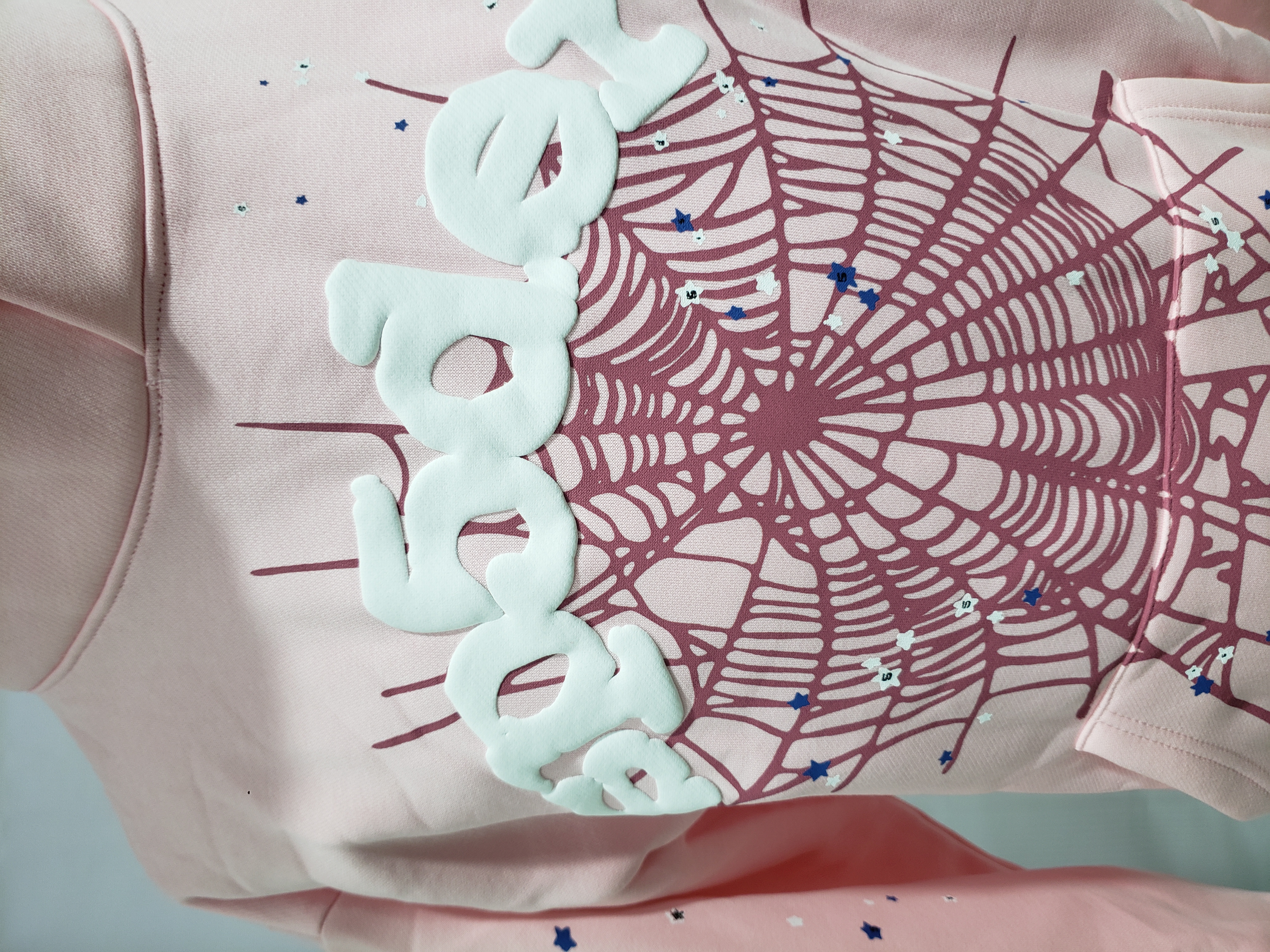 Sp5der OG Web Hoodie Pink