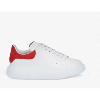 Replica Alexander McQueen Oversized White Red 01