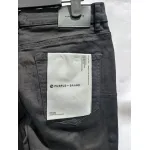Purple Jeans A Black High-Waisted Pleated Basic Jeans