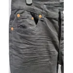 Purple Jeans A Black High-Waisted Pleated Basic Jeans