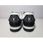 Replica Louis Vuitton Trainer Black And White Cloth Cover,VL1202