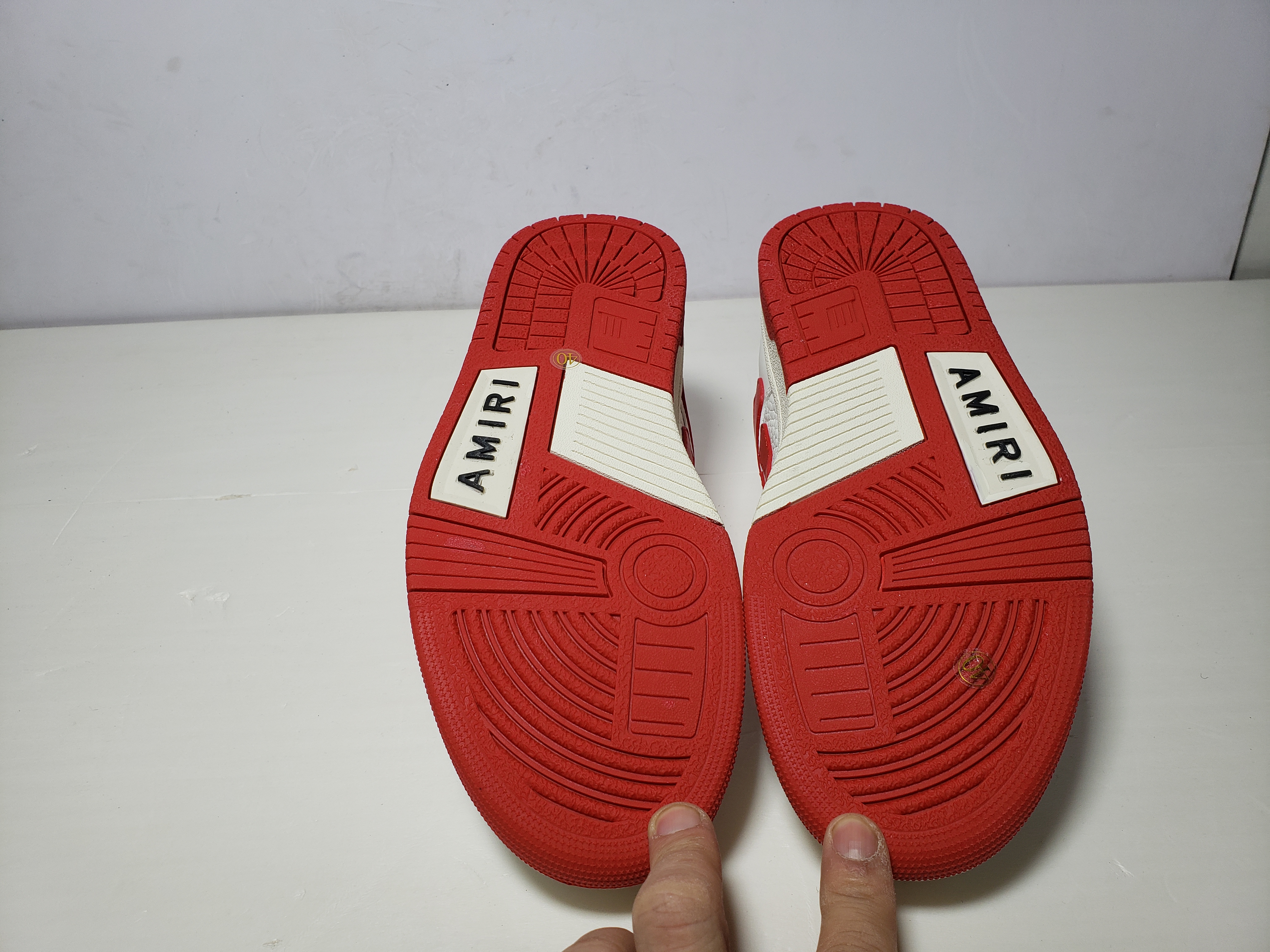 Replica AMIRI Skel Top Low Whtie Red 